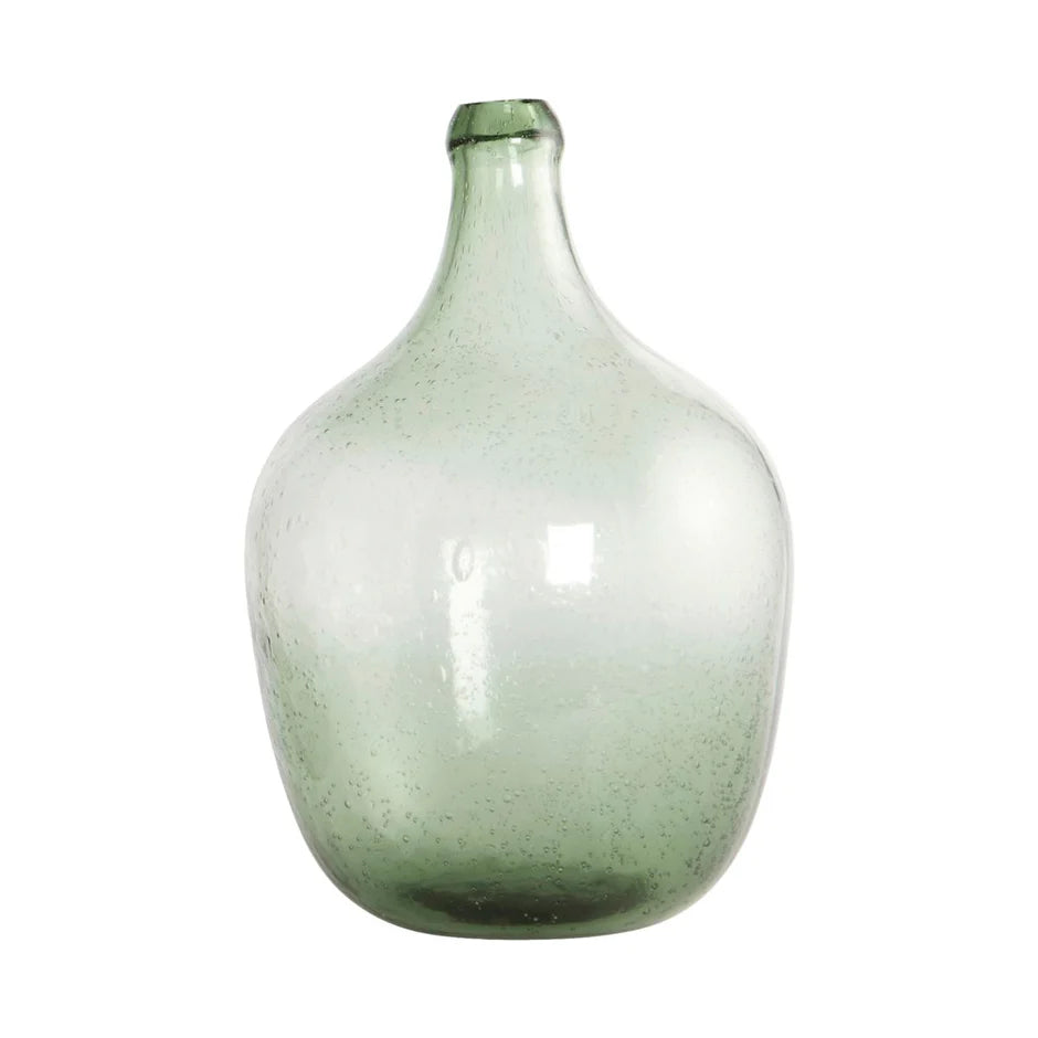 GREEN BOTTLE VASE