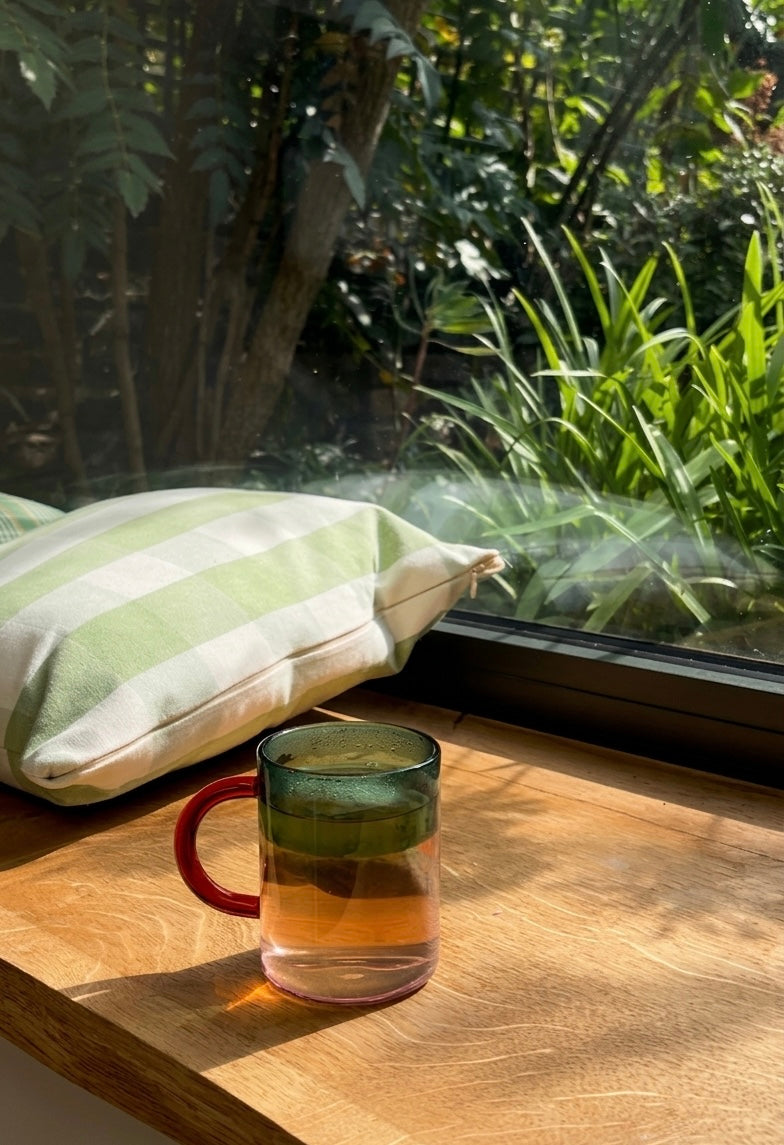 Pablo Glass Mug - Lilac and Green