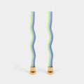 Wiggle Candles - Lavender & Green