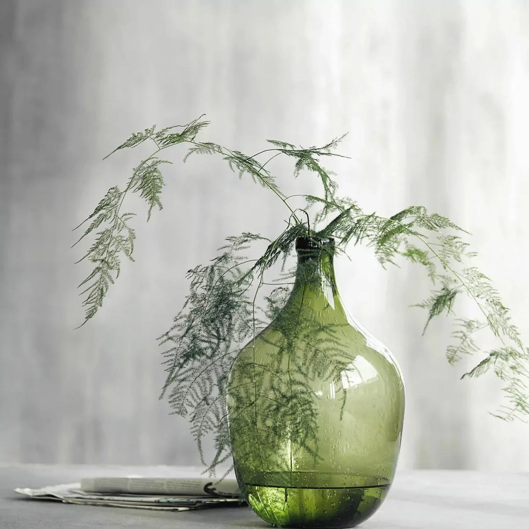 GREEN BOTTLE VASE