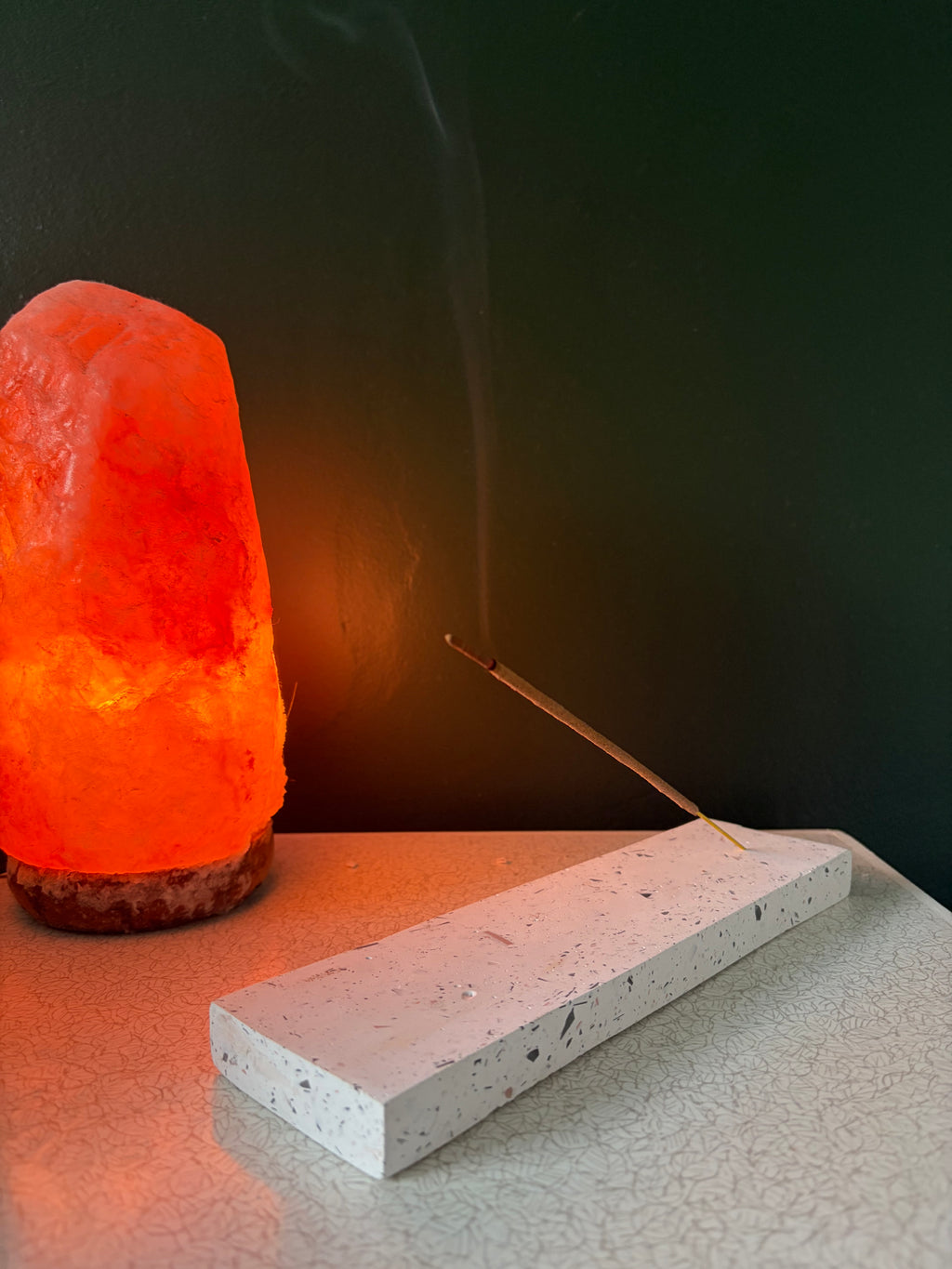 Reversible Terrazzo candle holder and incense burner