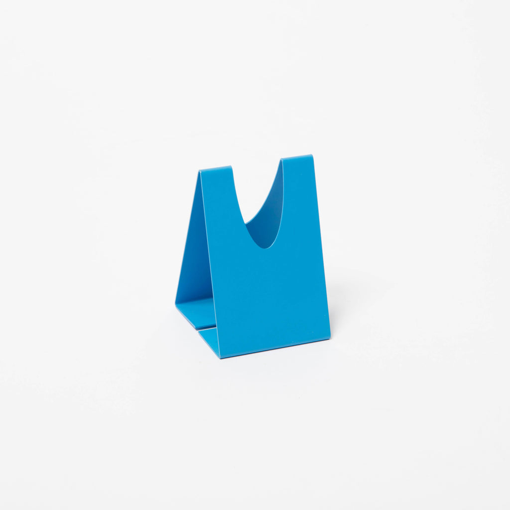 Triangle Candle Holder - Cobalt Blue