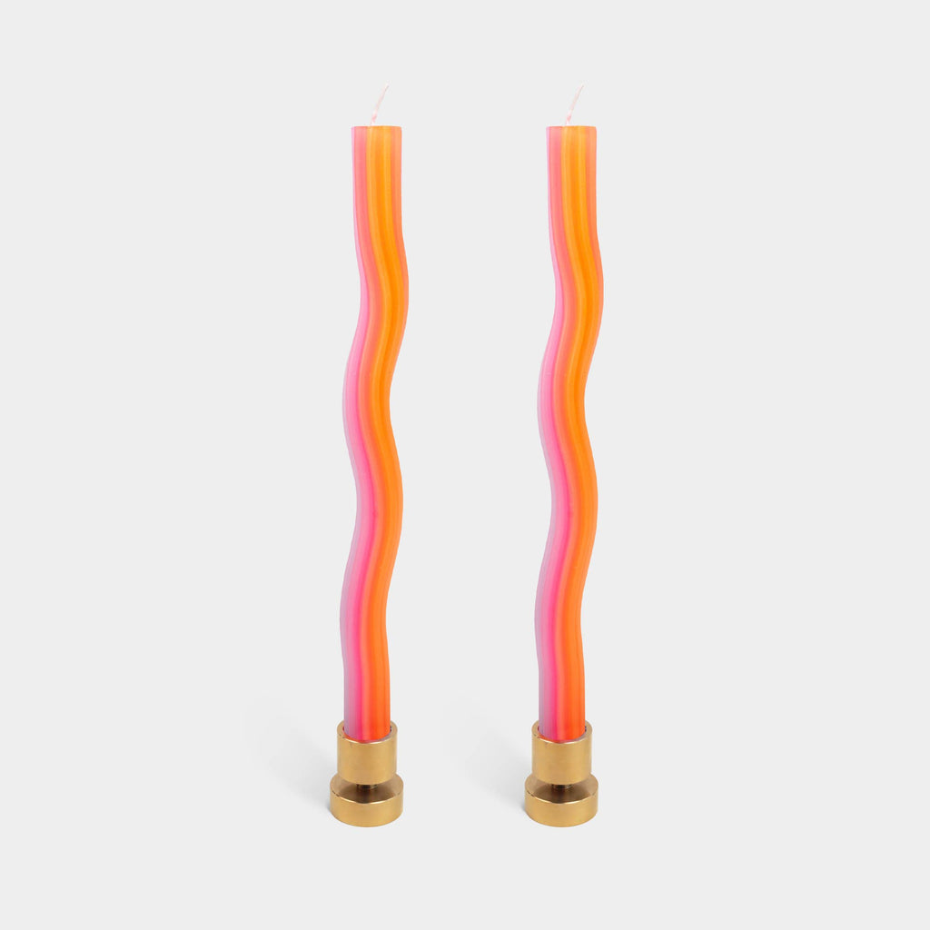 Wiggle Candles - Orange and Pink