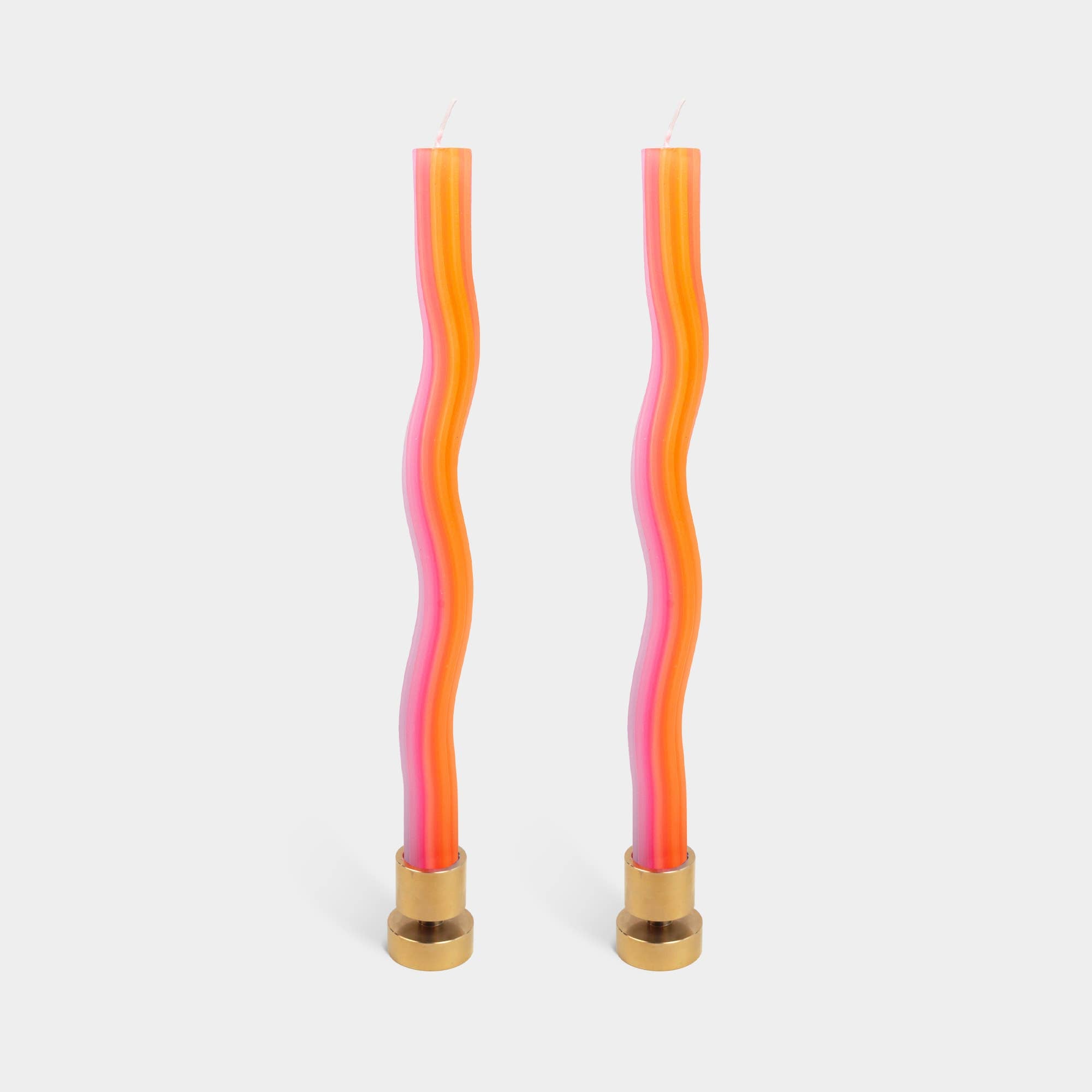 Wiggle Candles - Orange and Pink