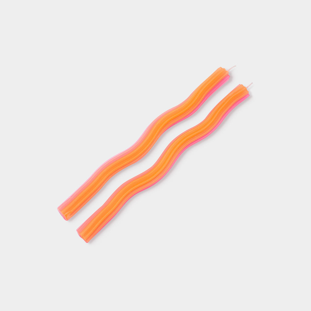 Wiggle Candles - Orange and Pink