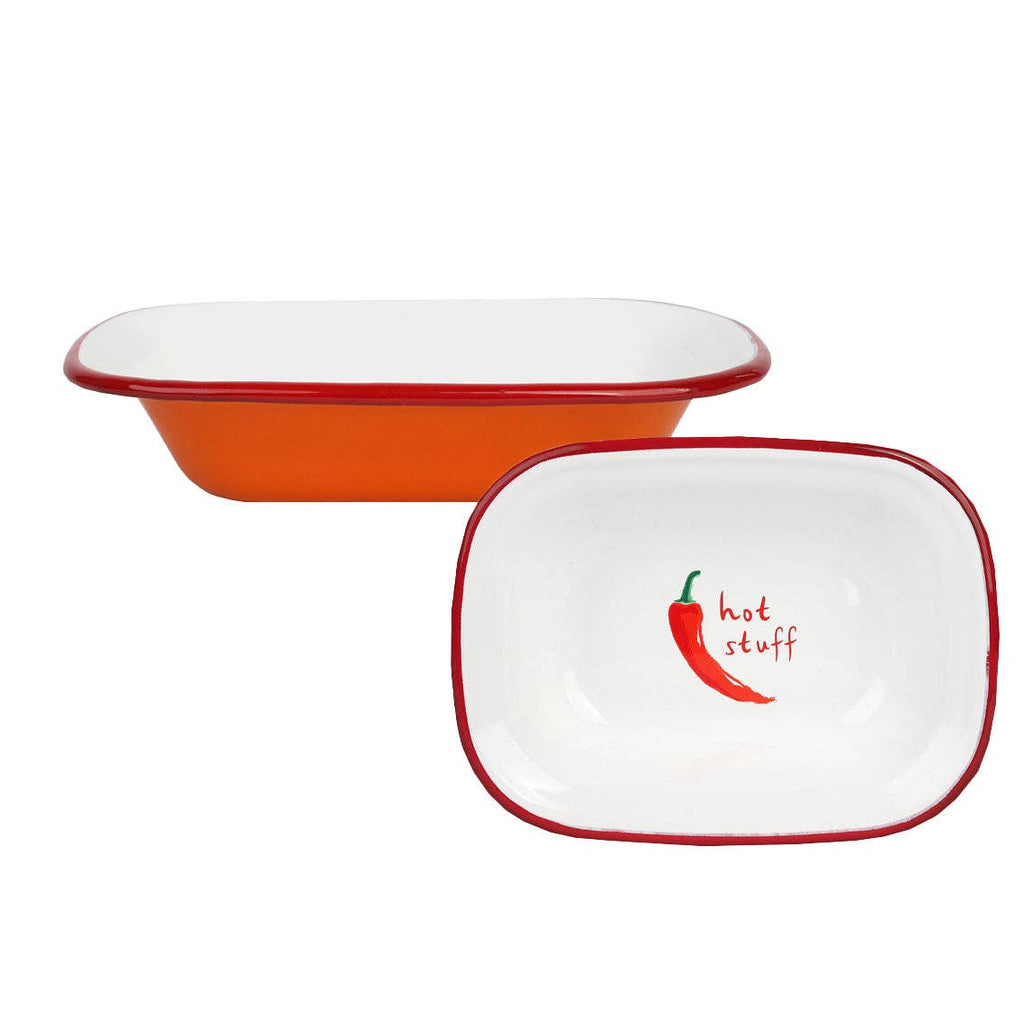 Chilli Enamel Food serving Dish - 20cm