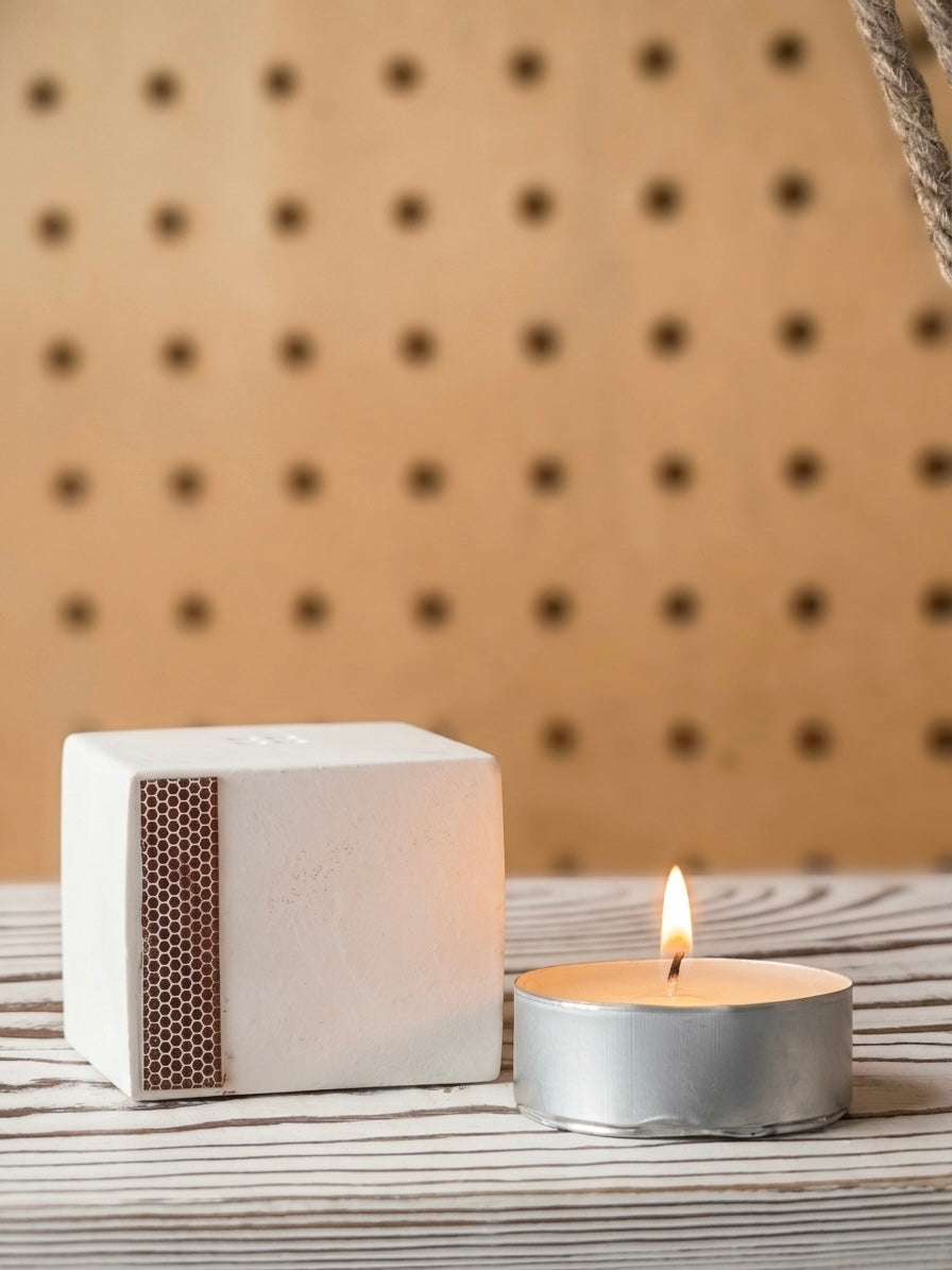 House shaped match stick holder