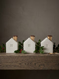 House shaped match stick holder