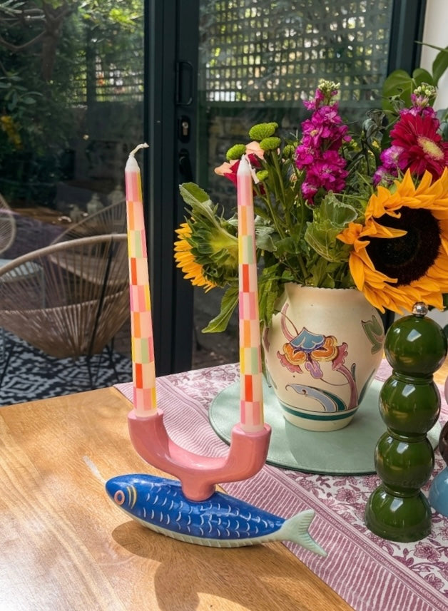 Fish Ceramic Candle Holder