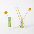 Reversible Glass Vase - Pink and Green