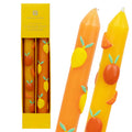 Lemon & Orange Dinner Candles - 2 Pack