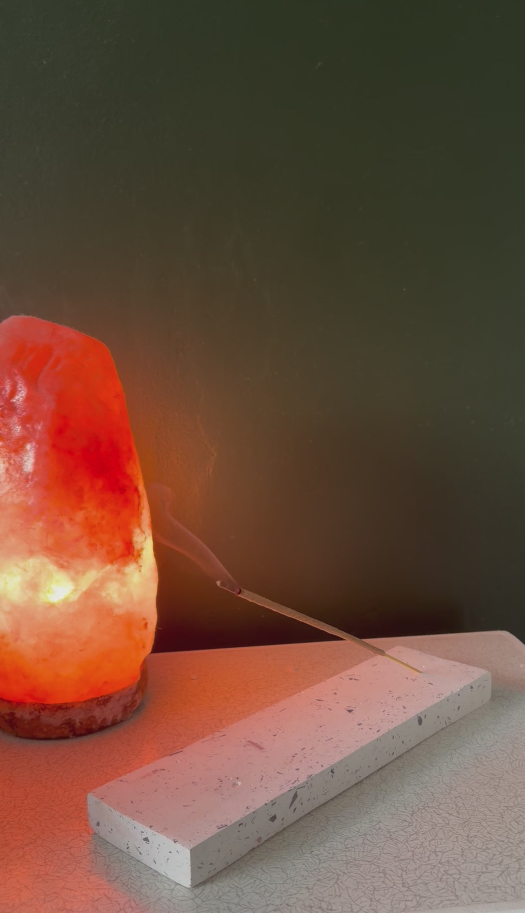 Reversible Terrazzo candle holder and incense burner